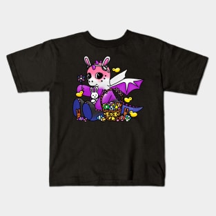 Genderfluid Easter Dragon Kids T-Shirt